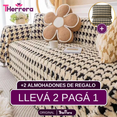 [Llevá 2 y pagá 1] Funda para Sofá Helena (Calidad y Confort para tu Hogar) +2 REGALOS: 2 Fundas para Almohadones