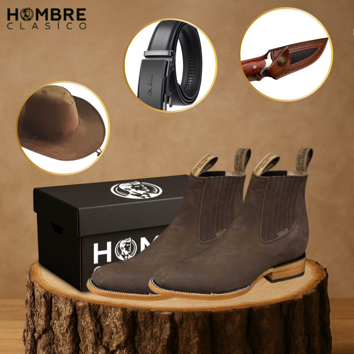Bota LOMÁN +3 REGALOS: Cinturón, Funda y Sombrero