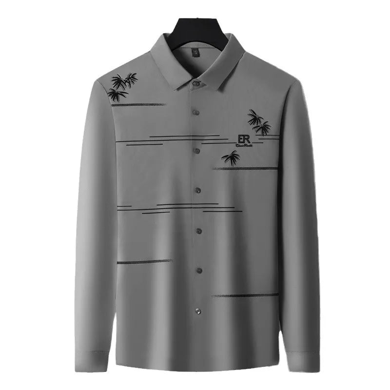 [Llévate 3 y Paga 2] Camisa SERNOX de Tejido Seda Hielo (¡Robustez y Elegancia para el Día a Día!) +3 REGALOS: Reloj, Cinturón y Cartera