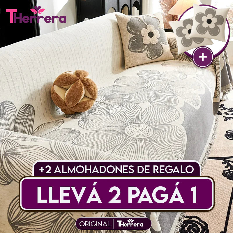 [Lleve 2 Pague 1] Funda para Sofá Eloá (Calidad y Comodidad para tu Hogar) +2 REGALOS: 2 Fundas para Cojines