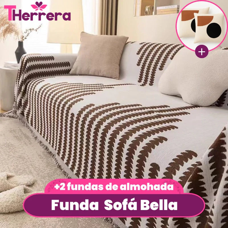 [Pagás 1, Te Llevás 2] Funda para Sofá Bella (¡Ligereza y Encanto que Transforman tu Sofá!) + REGALO: 2 Almohadones