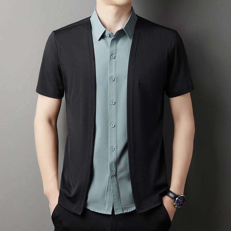 [Pagá 2, Llevate 3] Camisas Polo Blazer de Poliéster Seda Hielo y Algodón + REGALOS: 3 Bermudas, Reloj y Lentes