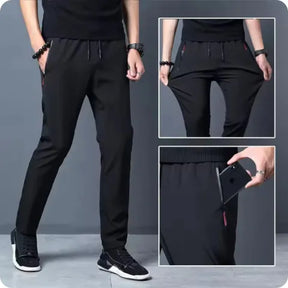 [Lleva 3 y paga 2] Pantalones de seda para hombre en color hielo (¡Comodidad y estilo incomparables!) +3 REGALOS: Reloj, Cinturón y Billetera