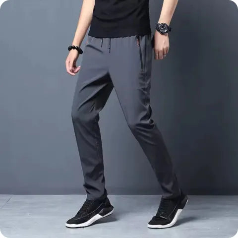 [Lleva 3 y paga 2] Pantalones de seda para hombre en color hielo (¡Comodidad y estilo incomparables!) +3 REGALOS: Reloj, Cinturón y Billetera
