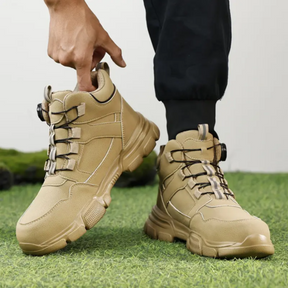 Kit Bota Warrior de Cuero Legítimo (¡Robusta y con estilo!) +REGALOS: Cinturón, Reloj y Billetera