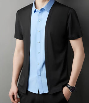 [Pagá 2, Llevate 3] Camisas Polo Blazer de Poliéster Seda Hielo y Algodón + REGALOS: 3 Bermudas, Reloj y Lentes