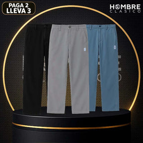 [Lleva 3 Paga 2] Pantalón Masculino BRUCÁN en Seda Hielo y Poliéster (¡Estilo Imponente y Moderno!)