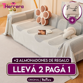 [Pagás 1, Te Llevás 2] Funda para Sofá Lana (¡Ligereza y Encanto que Transforman tu Sofá!) + REGALO: 2 Almohadones