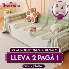 [Pagás 1, Te Llevás 2] Funda para Sofá Lana (¡Ligereza y Encanto que Transforman tu Sofá!) + REGALO: 2 Almohadones