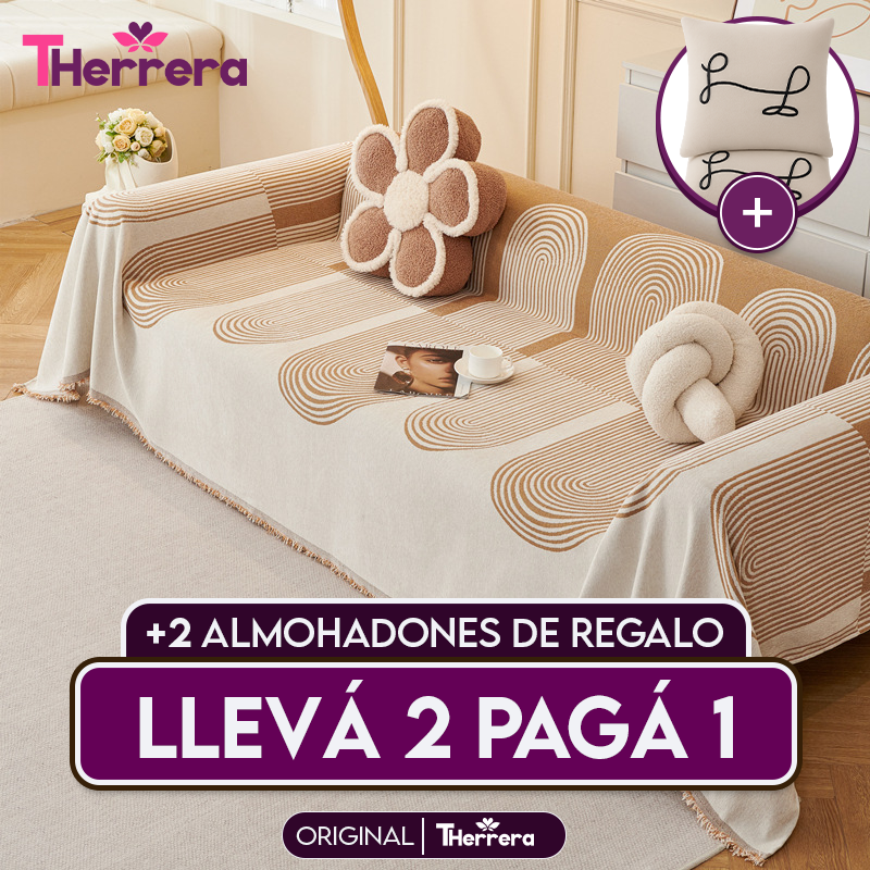 [Pagás 1, Te Llevás 2] Funda para Sofá Lana (¡Ligereza y Encanto que Transforman tu Sofá!) + REGALO: 2 Almohadones